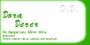 dora derer business card